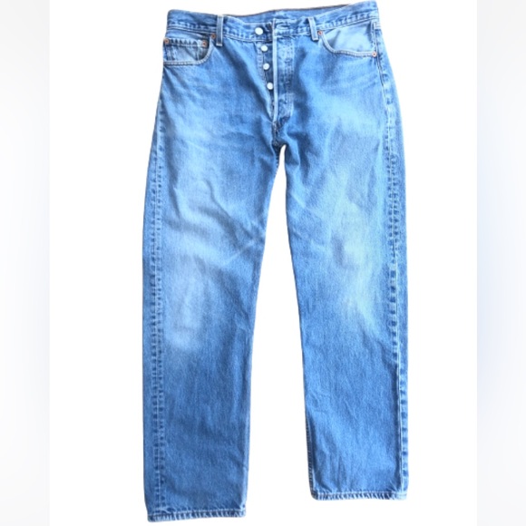 Levi's Other - Vintage 90s Y2K Levi's 501 Button Fly W36 L32 Acid Wash Dad Jeans Straight Leg